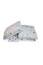 Cotton Kids 80 X 160 Crib Pillow Sheet Quilt Set Gray Yellow Big Star (with Quilt) - 5