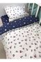 Cotton Baby/Child 70X110 Park Crib Pillow Sheet Quilt Sailor Navy Blue Patterned (with Quilt) - 2