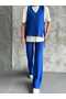 Ribbed Knit Pants - t-shirt- Vest -Piece Set - 2