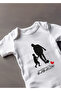 Short Sleeve 100% Cotton Specially Designed Father's Day (1) Written Baby Bodysuit - 2