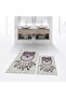 Digital Printed Non-Slip Base Washable Double Bathroom Mat Toilet Seat Set, V-TOILET-35-GRAY,