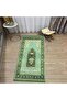 Digital Printed Washable Gift Prayer Rug Carpet, V-SECCADE-33-GREEN,