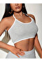 Corded Crop Tank Top - Halter Neck - 3