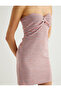 X Koton - Mini Strapless Crochet Dress with Heart Collar - 5