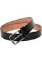 100% Genuine Leather Children's Belt 3CM Boy's Black Leather Belt - 2