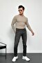 Men's Mink Standard Fit Normal Cut Crew Neck Patterned Knitwear Sweater HLTHE012121 - 7