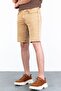 Men's Beige Melange Slim Cut Comfort Lycra Jean Shorts Thomas-Desert - 4