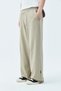 OVERSIZE TRACKSUIT BOTTOM WITH ELASTIC WAIST-MINK