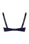 Women's Navy Blue Thin Strap Bikini Top - 2
