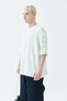 WASHED OVERSIZE T-SHIRT-KHAKI - 2