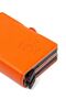 Orange Leather Automatic Card Anti-Shooting Aluminum Double Mechanism Card Holder and Wallet - 3