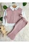Amelia 3-Piece Knitwear Premium Baby Girl Set with Sweater and Shirt - 8