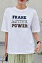 تيشيرت كبير الحجم مطبوع عليه Frank Active Power للجنسين - 2