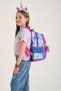 Kids Colorful Batik Unicorn Ice Cream Patterned Three Compartment School Backpack 23480 - 7