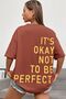Unisex It's Okay Printed Design T-shirt - 2