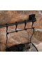 Screwless Mounting Wall Rail 8 Hangers (45 cm) and Basket 20 cm - 3