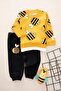Bee Printed Unisex Baby Set - 4