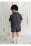 Crab Shirt Shorts Muslin Set - Anthracite - 4