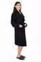 Soft Line 100% Cotton Shawl (L-XL-2XL-3XL-4XL) Large / Large Size Black Colored Bathrobe - 2