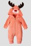 Winter Sweet Plush Deer Welsoft Jumpsuit Hooded Baby Jumpsuit