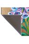 Evil Eye Blue Flower Themed Woven Base Washable Carpet Miravip8767 - 5