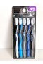 German Quality Special 1 Size 5 Toothbrush Set for Men Blue Gray Black Set