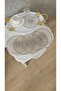 Set of 6 Stylish Coffee Table Doilies Tulle Lace Tissues - 4