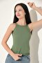 Women's Lycra Halter Neck Thin Strap Summer Blouse Knitwear Athlete Yosun - 5