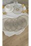 Set of 6 Stylish Coffee Table Doilies Tulle Lace Tissues - 5