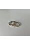 Tiffany Cross Pattern Full Circle Stainless Steel Ring - 2