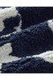 Fishbone Cotton Bath Mat Navy Blue-White - 3
