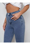 Slim-Leg Snow-Washed High-Waist Jeans Pants my - 2