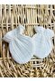 Newborn Muslin 3-Piece - Kimono Lace-up Wrap Cotton Bodysuit Set (WITH GLOVES GIFT) - 7