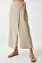 Women's Cream Skirt Look Ayrobin Shalwar Trousers De00033 - 4