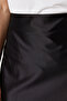 Black Satin A-Line/Bell Form Midi Knitted Skirt Twoaw24Et00088 - 5