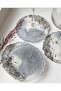 Set of 4 Epoxy Coasters with Silver Leaf