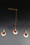 3 Piece Indian Earrings and Forehead Set