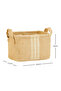 Jute, Inside-Cabinet Laundry Children's Room Toy Organizer Folding Storage Basket Organizer 24X17X14 - 6