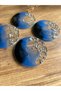 Set of 4 Epoxy Coasters with Silver Leaf - 2