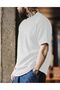 Men's Oversize Crew Neck Short Sleeve Waffle T-Shirt WAFFLE-CYCLETYAKA - 2