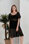 Long Black Sheer Tulle Seaside Pareo - 4