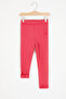 Pink Heart Embroidered Plush Girls' Tights 17089 - 2