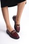Women's Special Design Metal Buckle Detailed Patent Leather Loafer Shoes - 5