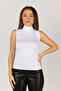 WOMEN'S SLEEVELESS HALF-FISHERMAN LYCRA Stretchy BODYSUIT - 4