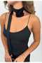 Women's Thin Strap Midi Dress with Accessories - 4