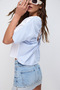 Striped Short Sleeve T-shirt - Back Window Detail - 4