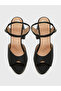 Solid Ankle Strap Block Heel Sandals - 6