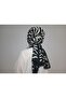 Zebra Pattern Soft Crinkle Scarf