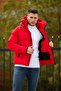 Water and Windproof Men's Inflatable Winter Coat with Fur Hood Inside - 5