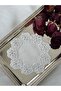 Set of 2 Floral Embroidered Cocktail Napkins - 4